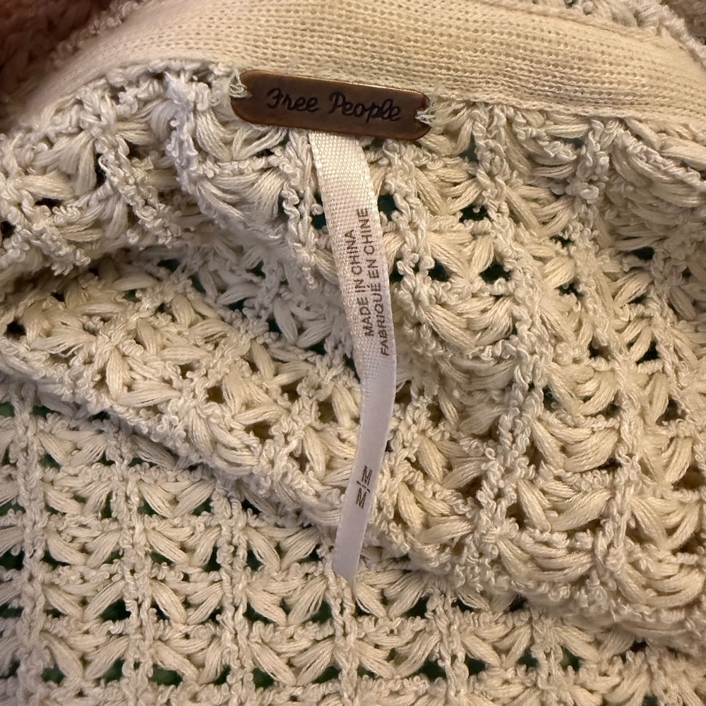 Free People I’ll Be Around Cardigan size medium - Silk and cotton blend - Picture 8 of 9